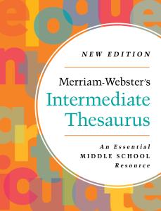 Merriam-Webster's Intermediate Thesaurus