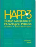 HAPP-3: Hodson Assessment of Phonological Patterns Third Edition