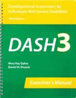 DASH-3 Developmental Assessment for Individuals with Severe Disabilities
