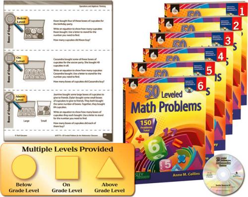 50 Leveled Math Problems Series