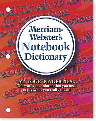 Merriam-Webster's NoteBook Dictionary