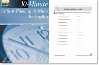 10 Minute Critical Thinking Activities for English