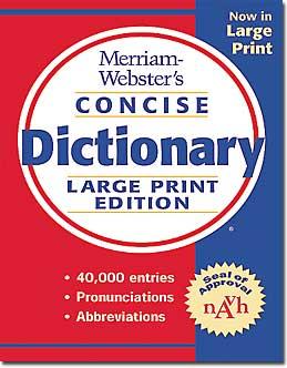 Large Print Dictionary