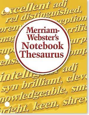 Merriam-Webster's NoteBook Thesaurus